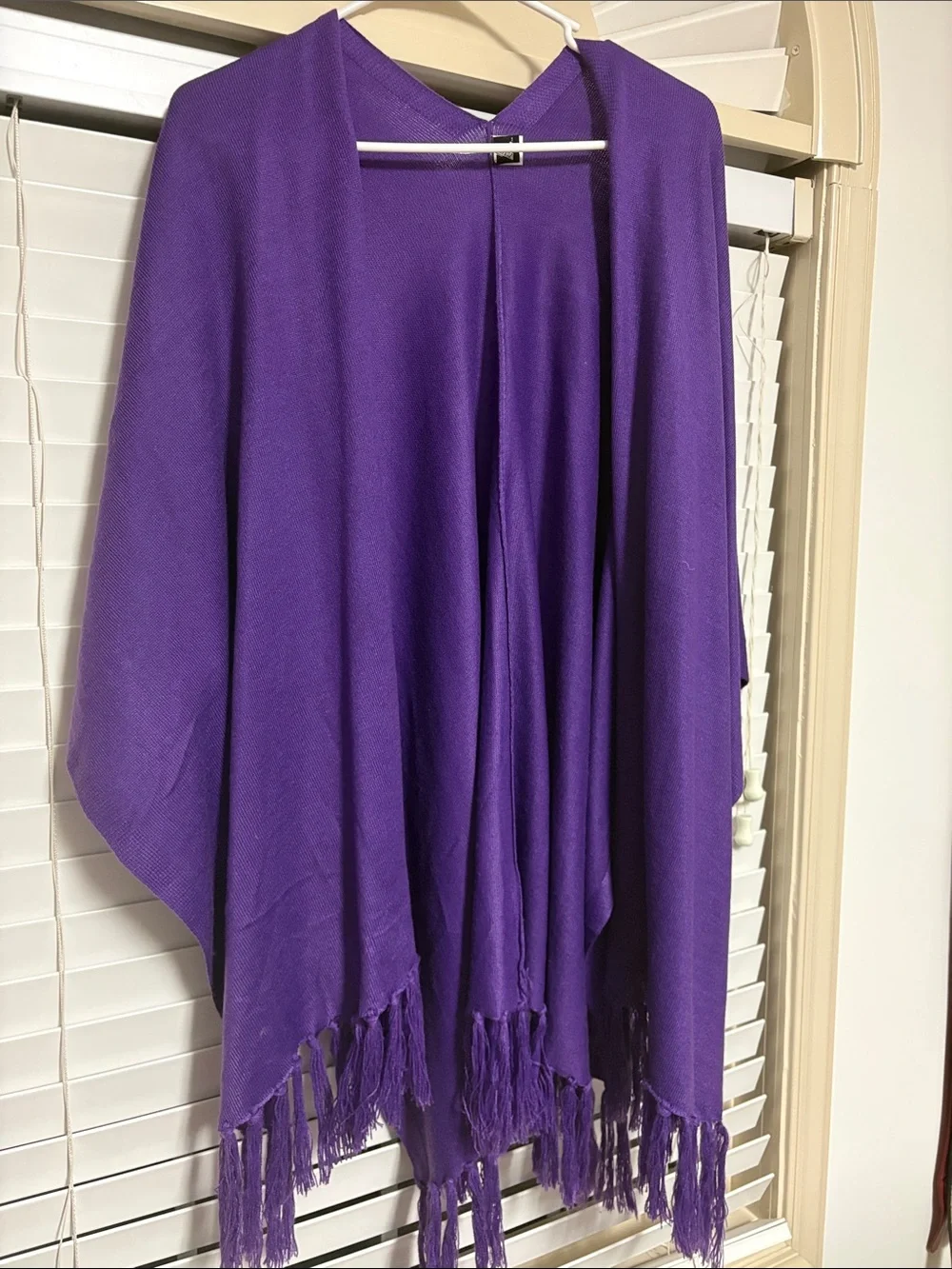 Clemson Purple Fringe Shawl Wrap